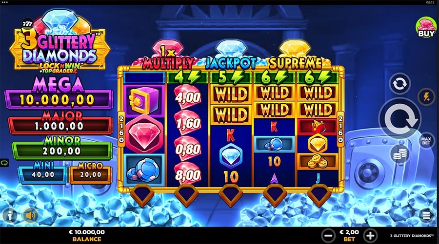 3 Glittery Diamonds slot