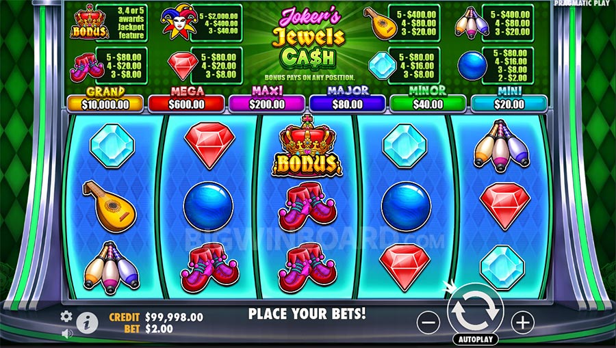 Joker's Jewels Cash slot