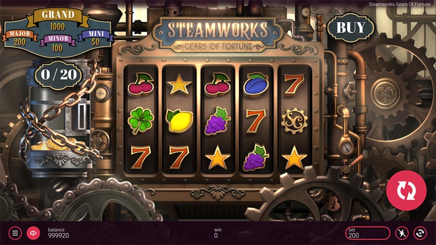 Steamworks Gears of Fortune slot