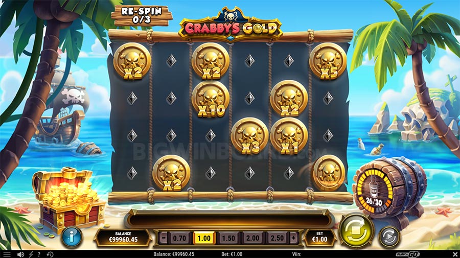 Crabby's Gold slot