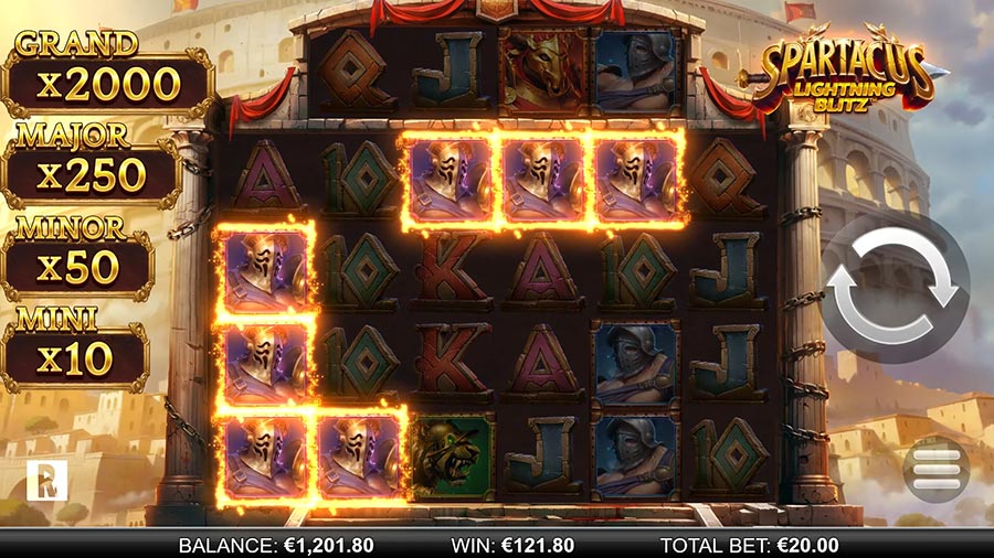 Spartacus Lightning Blitz slot