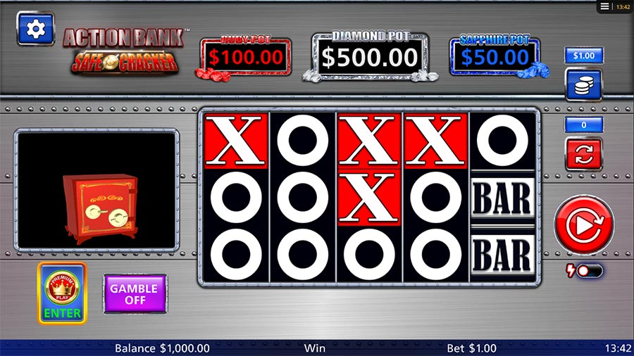 Action Bank Safe Cracker slot