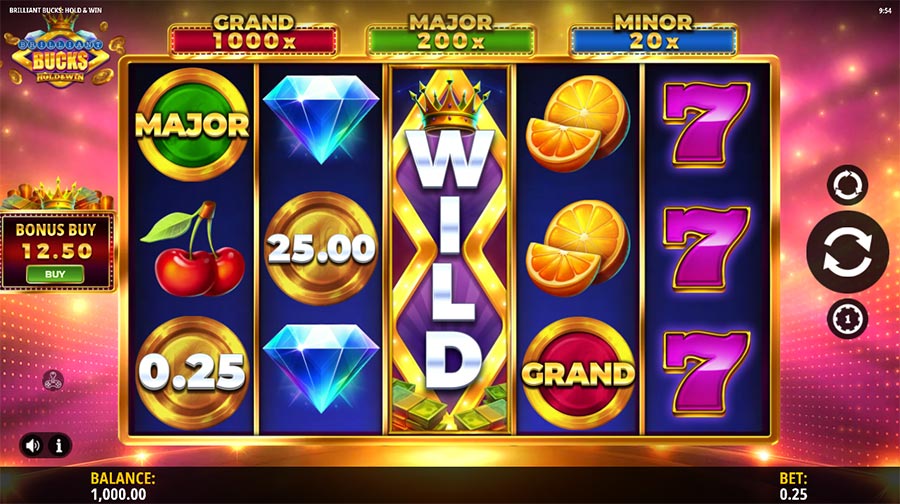 Brilliant Bucks Hold & Win slot