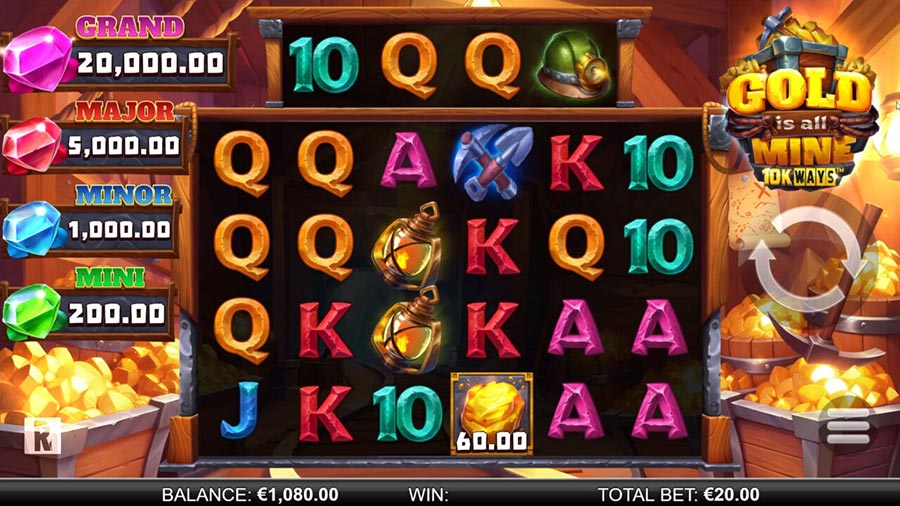 Gold is all Mine 10K Ways slot