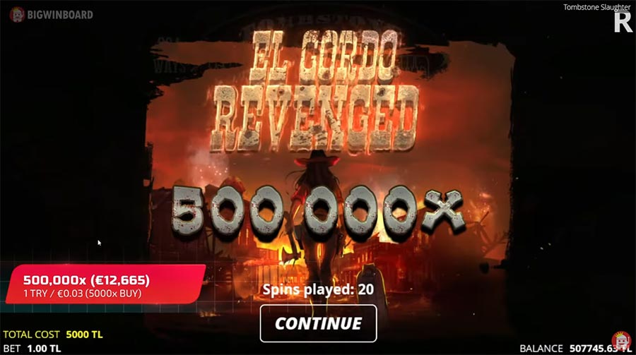 tombstone slaughter slot