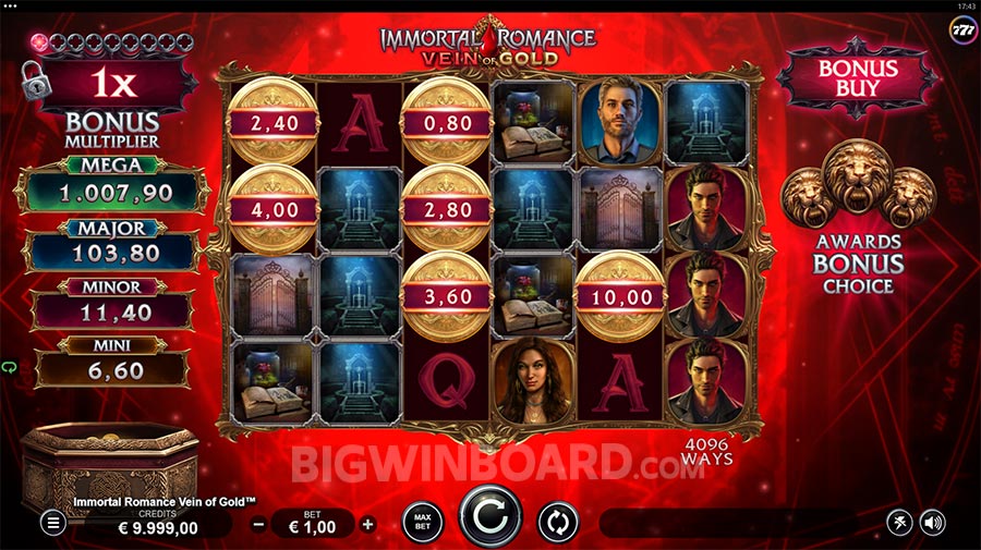 Immortal Romance Vein of Gold slot