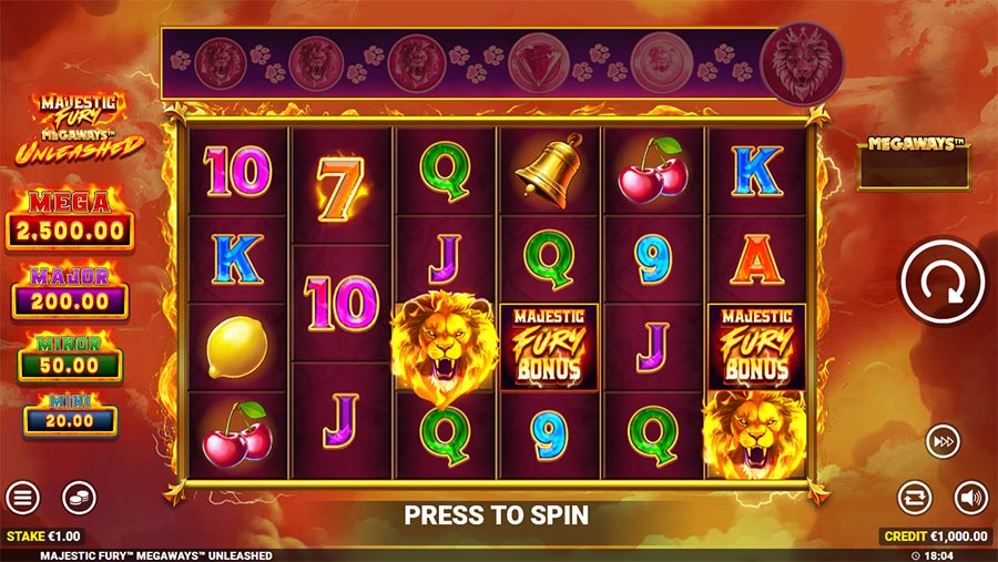Majestic Fury Megaways Unleashed slot