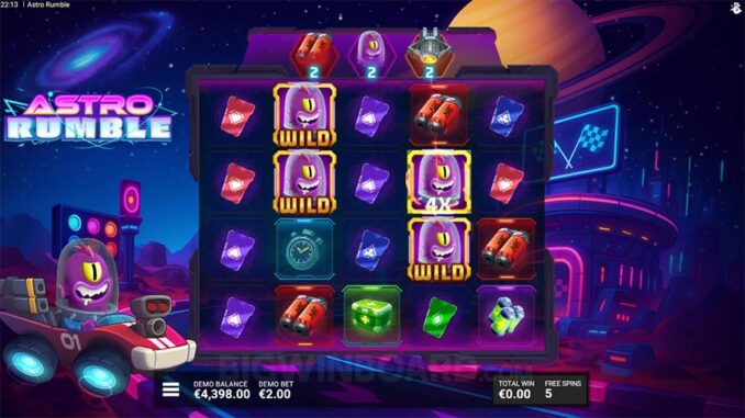 Astro Rumble (Bullshark Games) Slot Review & Demo