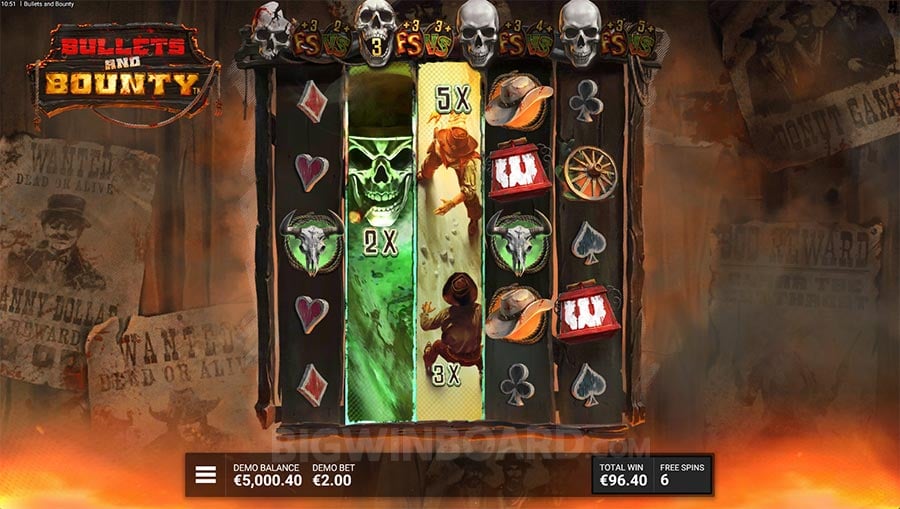 Bullets and Bounty slot