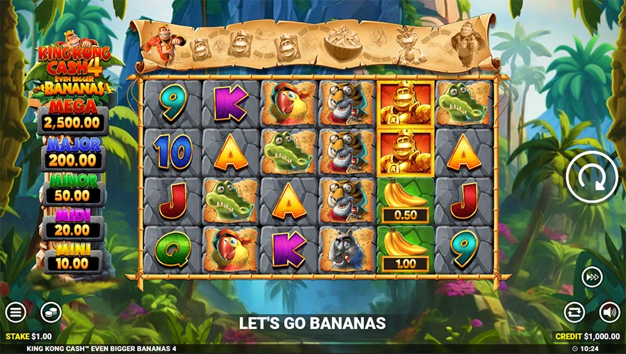 King Kong Cash Even Bigger Bananas 4 slot