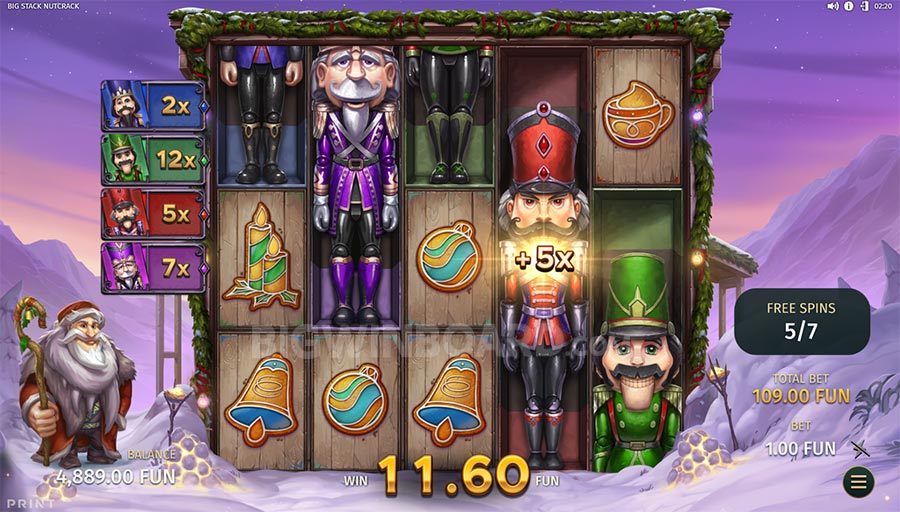 Big Stack Nutcrack (Print Studios) Slot Review & Demo