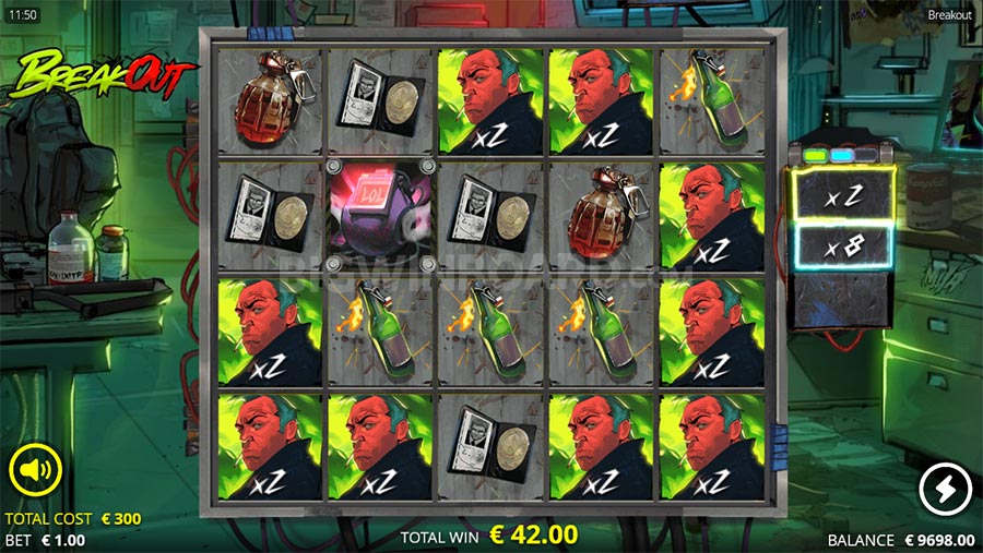 Breakout slot
