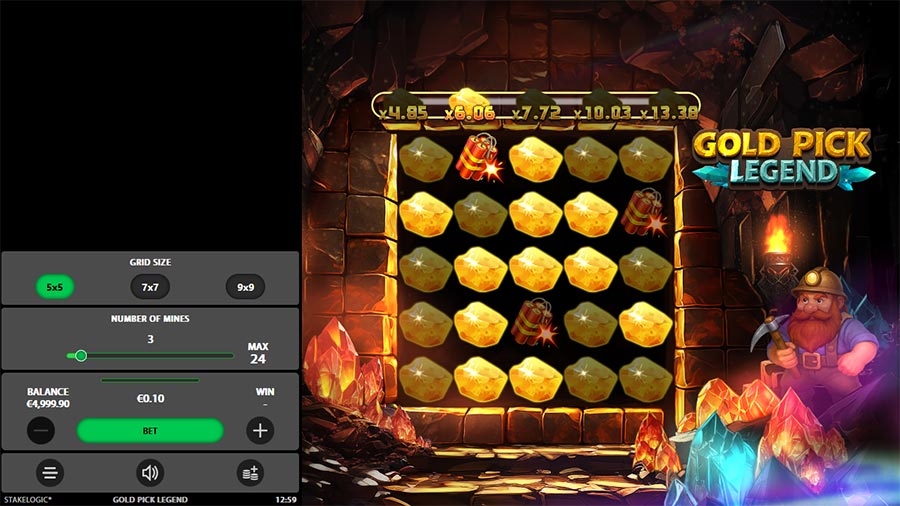 Gold Pick Legend (Stakelogic) Slot Review & Demo