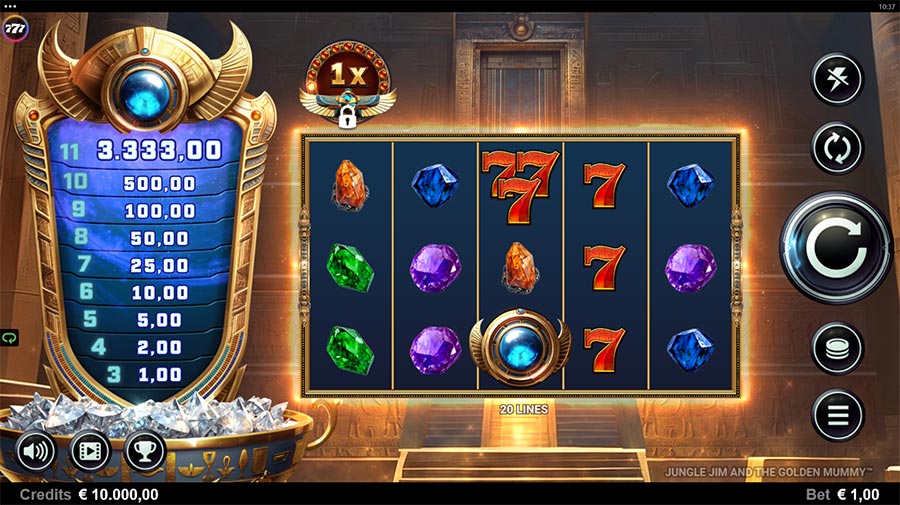 Jungle Jim and the Golden Mummy slot