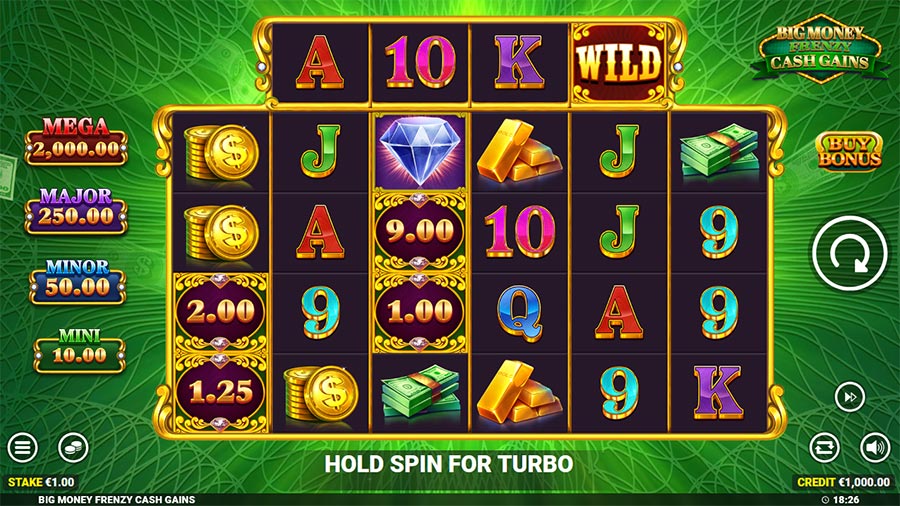 Big Money Frenzy Cash Gains slot
