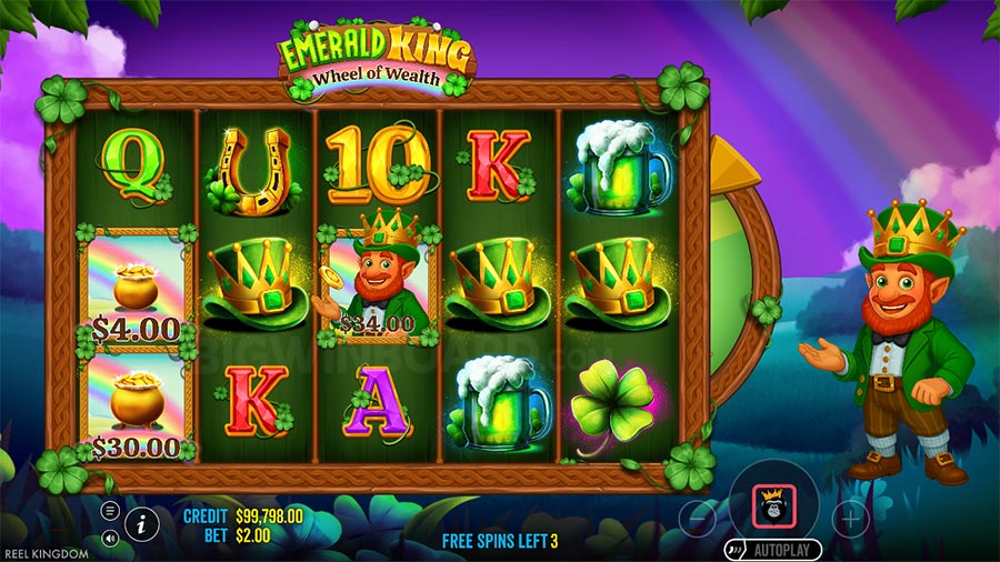 Emerald King Wheel of Wealth slot