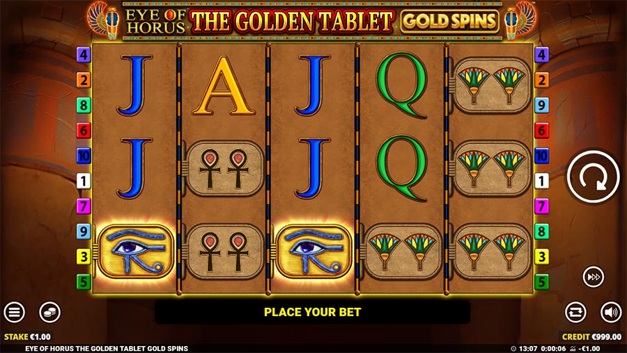 Eye of Hours The Golden Tablet Gold Spins slot