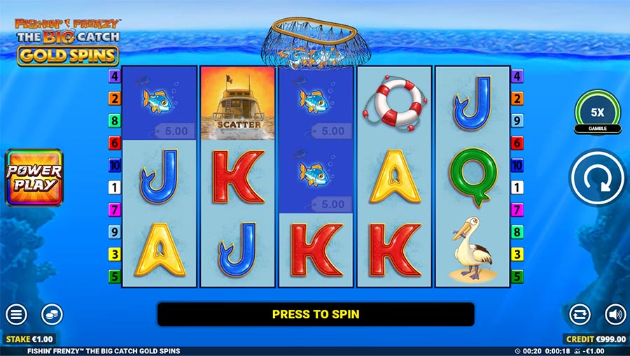 Fishin’ Frenzy The Big Catch Gold Spins slot