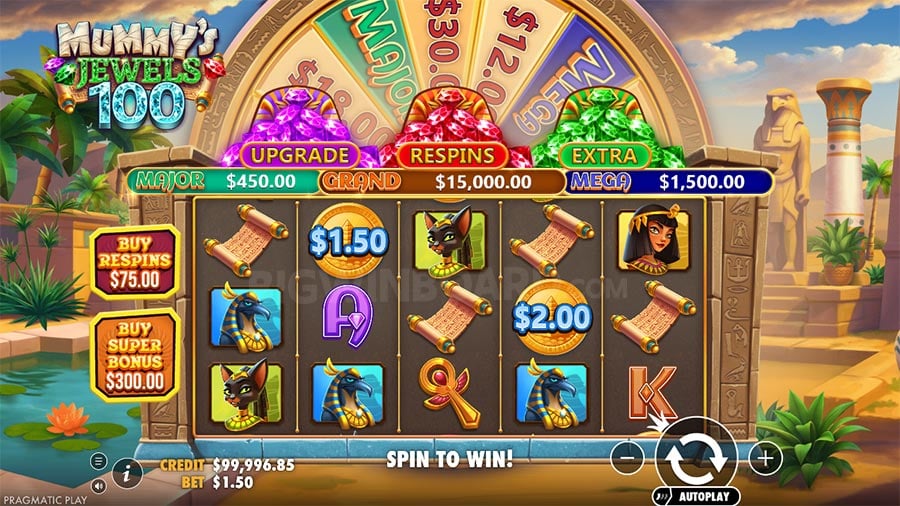 Mummy's Jewels 100 slot