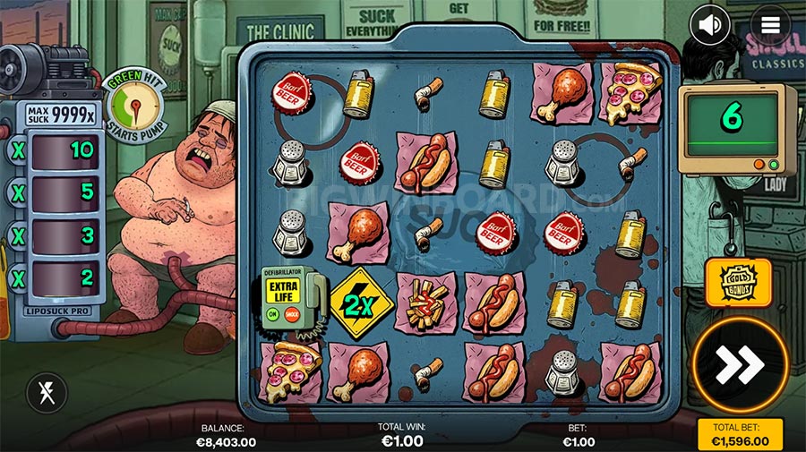 Suck slot