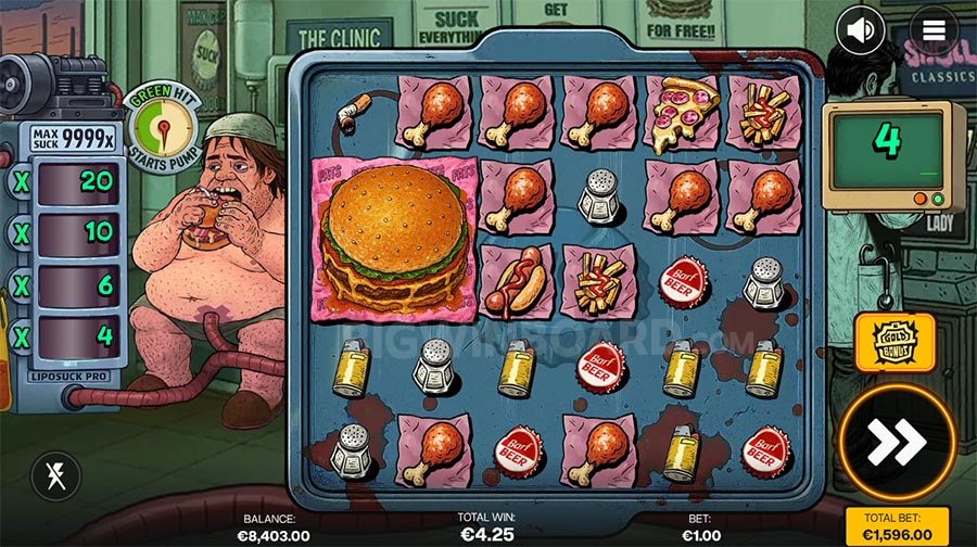 Suck slot