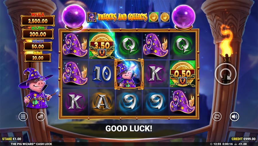 The Pig Wizard Cash Lock slot