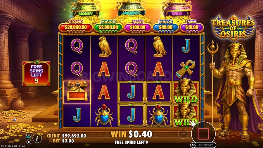 Treasures of Osiris slot