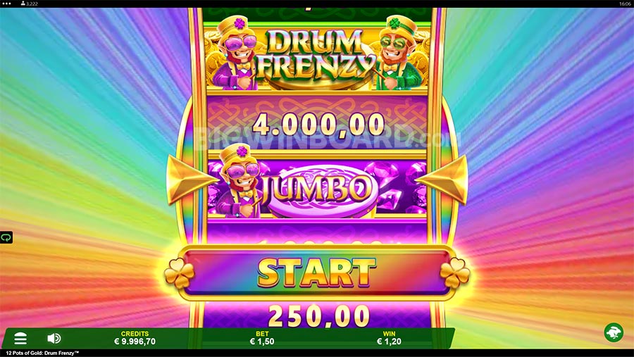 12 Pots of Gold Drum Frenzy slot