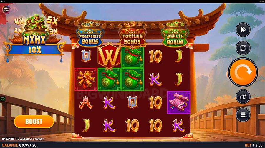 Baozang the Legend of 3 Coins slot