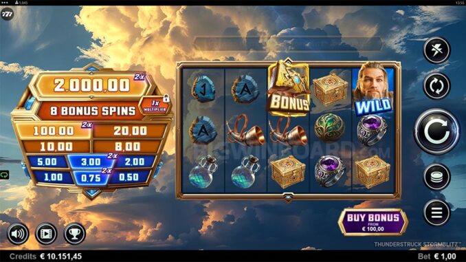 Thunderstruck Stormblitz (Stormcraft Studios) Slot Review & Demo