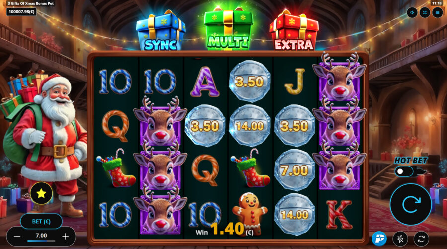 3 Gifts of Xmas slot