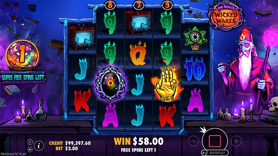 Mr Null’s Wicked Wares slot
