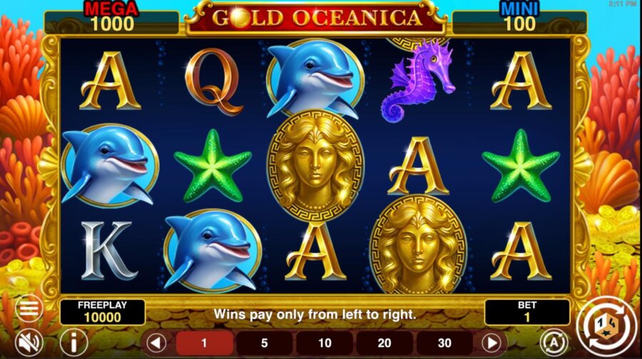 Gold Oceanica Hold And Win slot