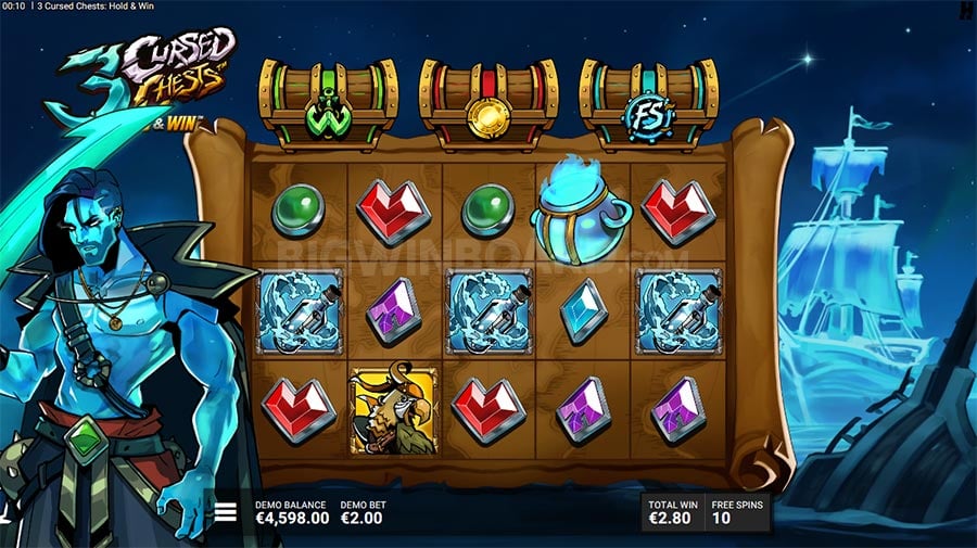3 Cursed Chests slot