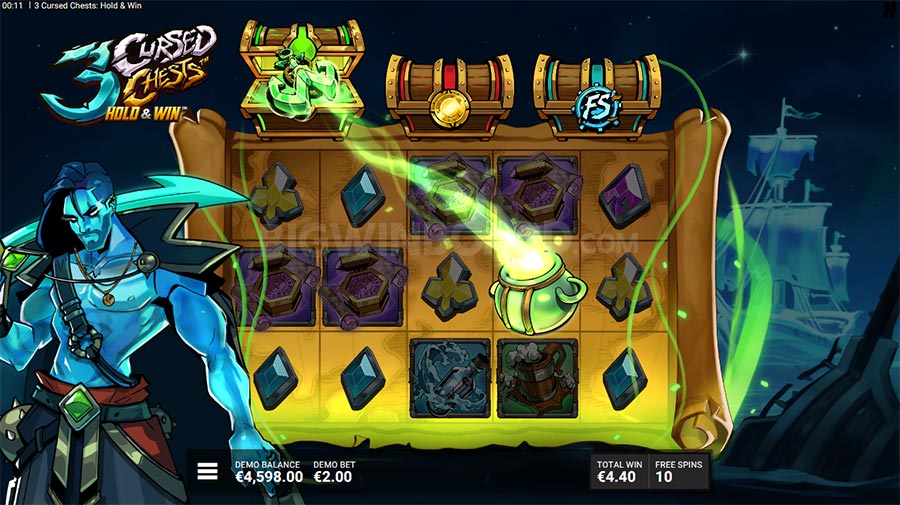 3 Cursed Chests slot