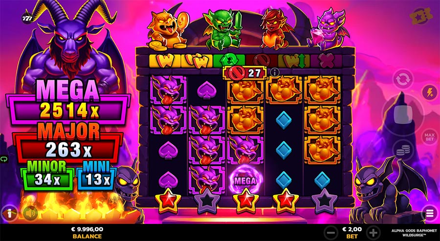 Alpha Gods Baphomet WildSurge slot
