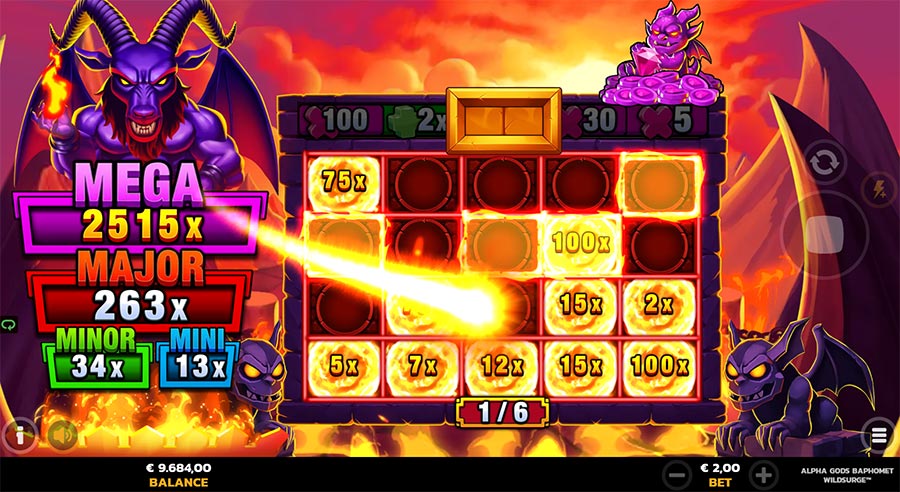 Alpha Gods Baphomet WildSurge slot