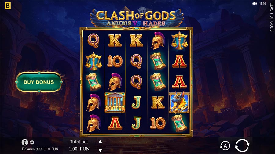 Clash of Gods Anubis vs Hades slot
