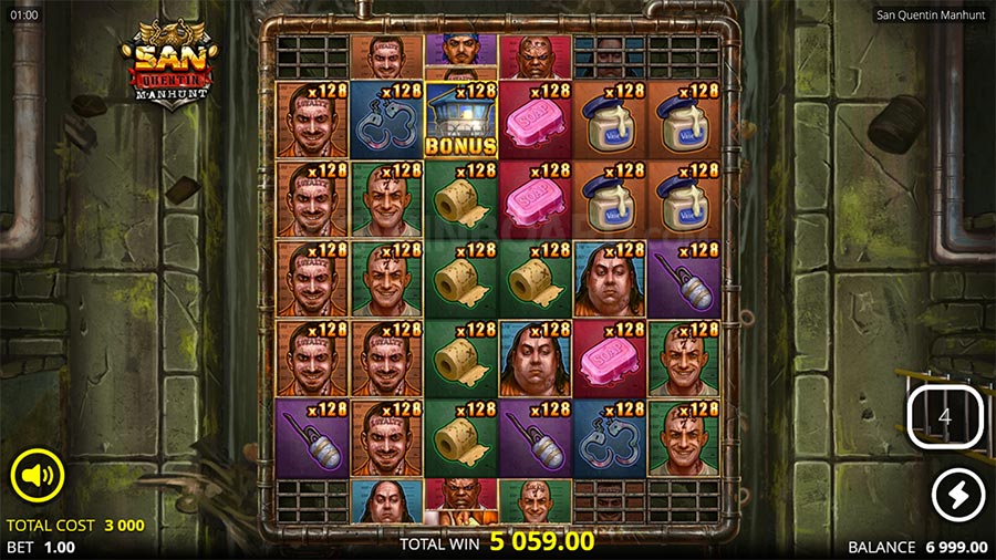 San Quentin Manhunt slot