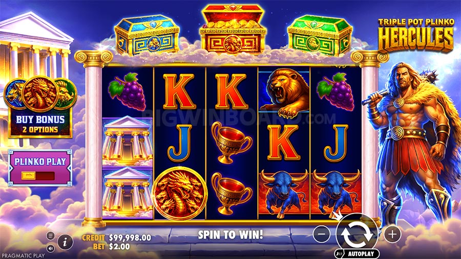 Triple Pot Plinko Hercules slot