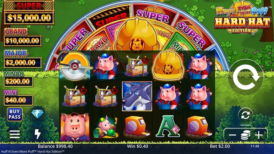 Huff N' Even More Puff Hard Hat Edition slot