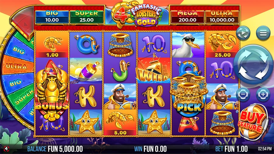4 Fantastic Lobsters Gold slot