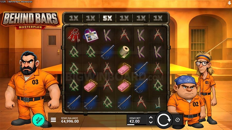 Behind Bars Masterplan slot