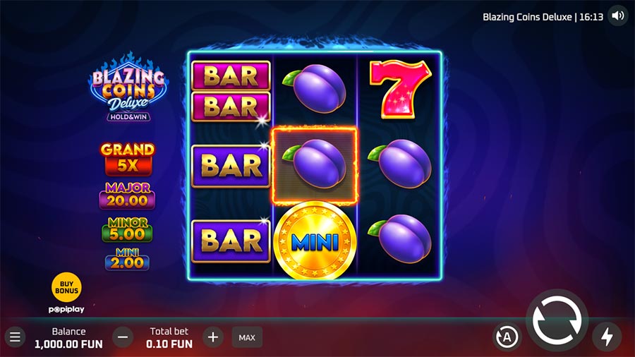 Blazing Coins Deluxe slot