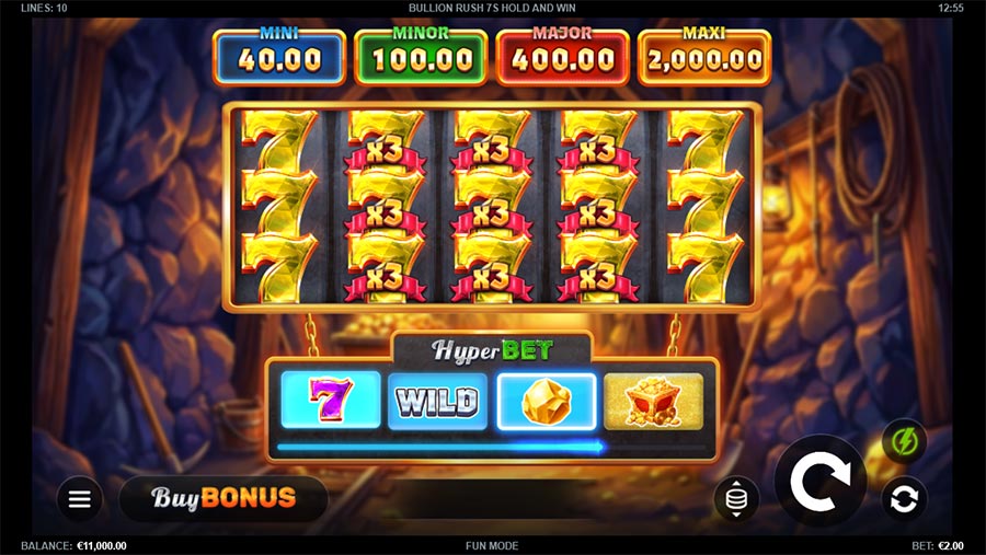 Bullion Rush 7s Hold and Win slot