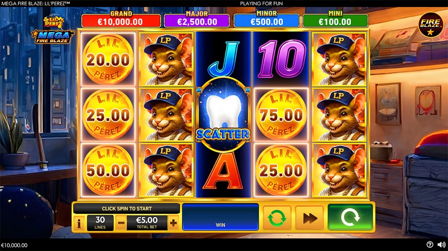 Mega Fire Blaze Lil' Perez slot