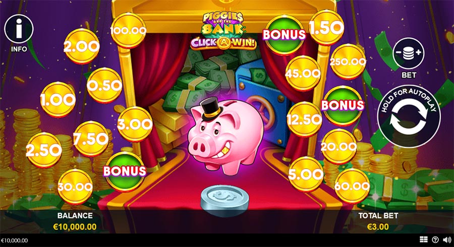 Piggies and the Bank Click-A-Win slot