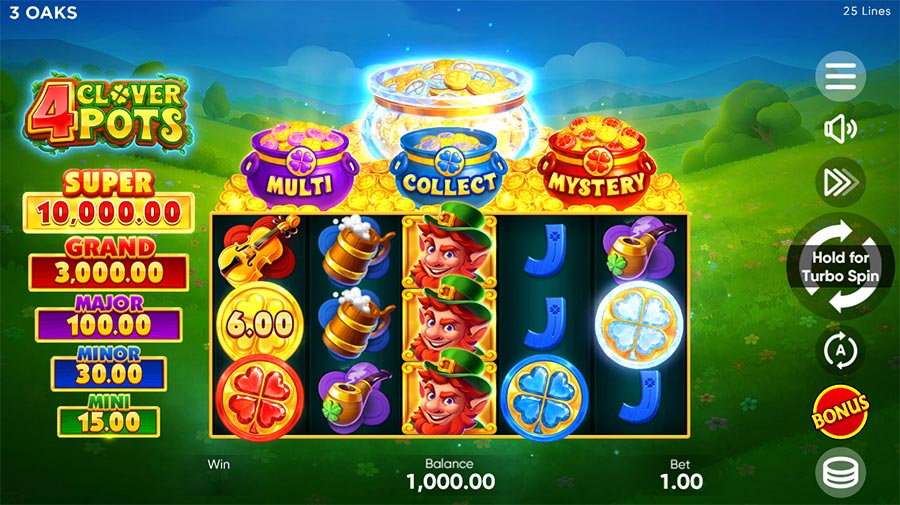 4 Clover Pots slot