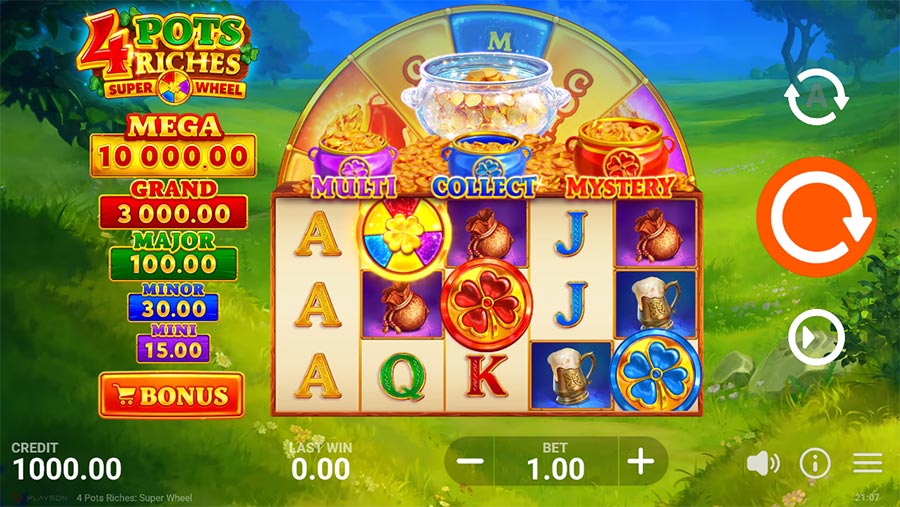 4 Pots Riches Super Wheel slot