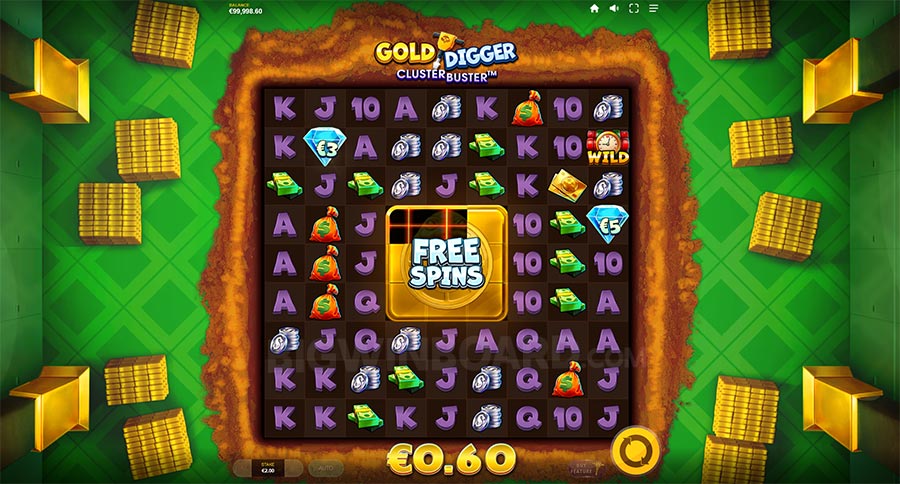 Gold Digger Clusterbuster slot